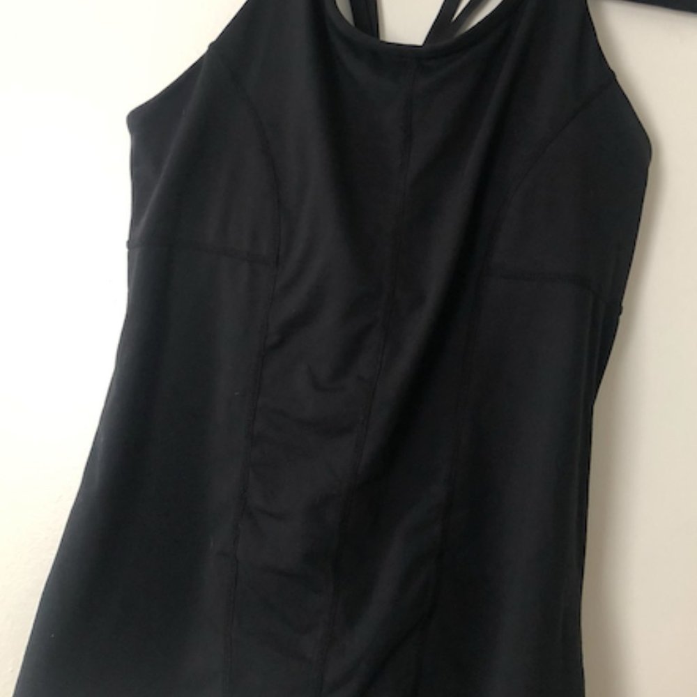 Fabletics Black Strappy Back Top - image 2